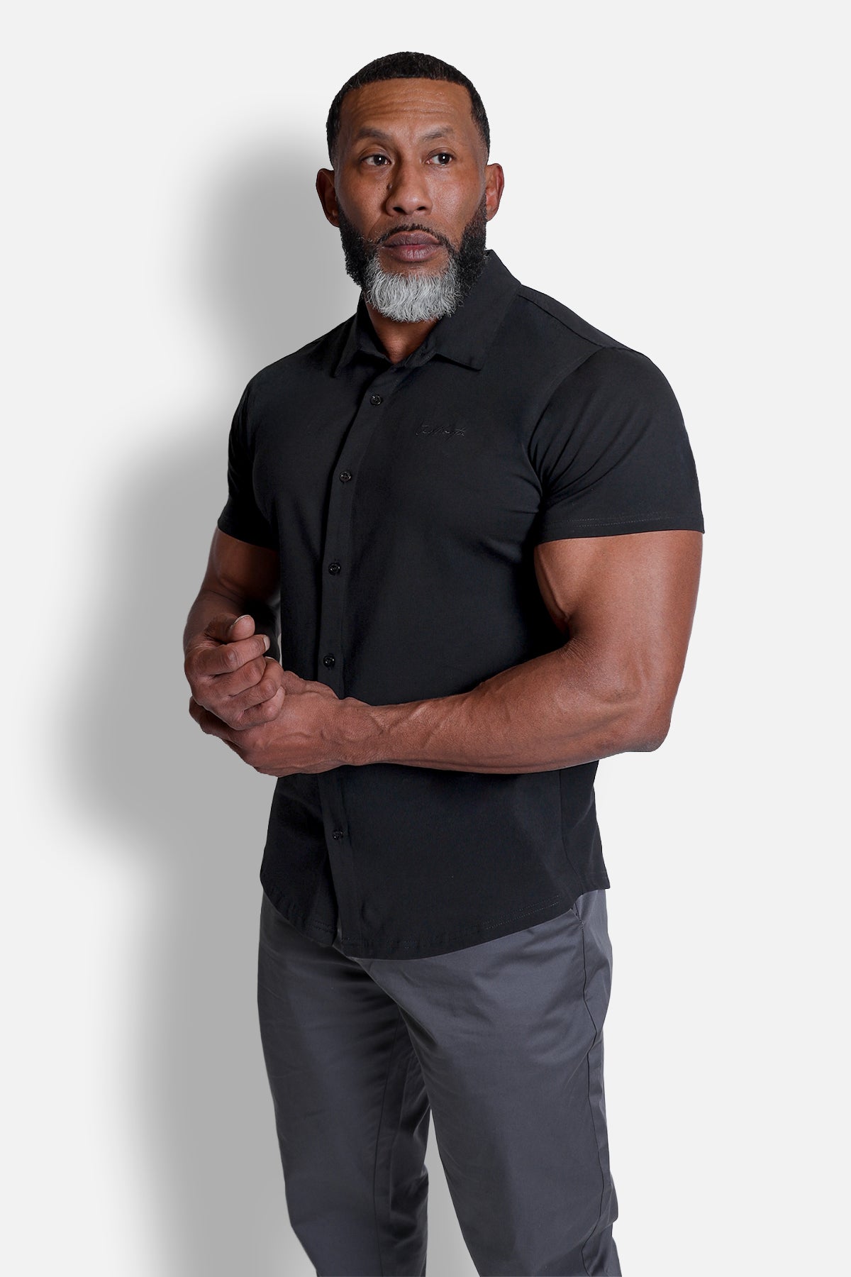 Flex Premium Stretch Button-Up Shirt - Onyx Black – Jed North