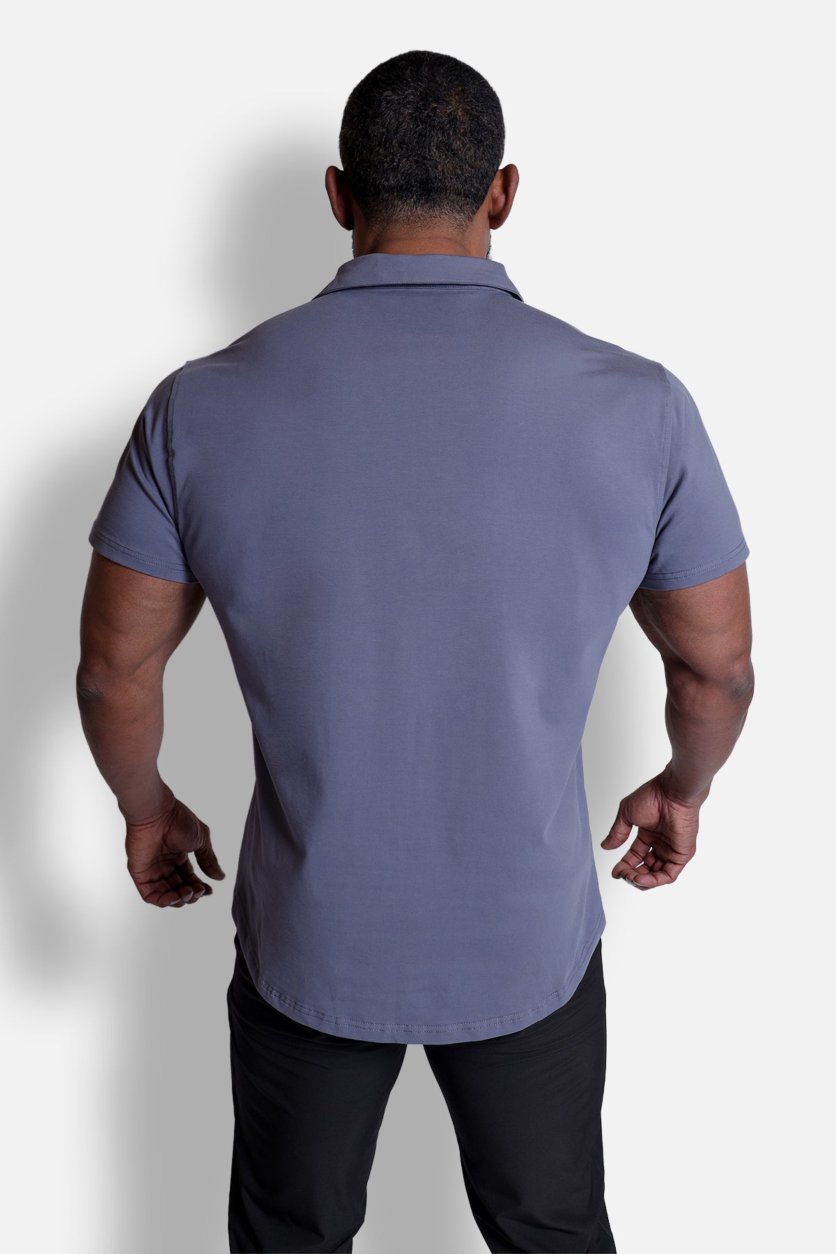 トップス tieme button up T-shirt-GRAY Premium Stretch Button-Up Shirt - Storm Gray – Jed North