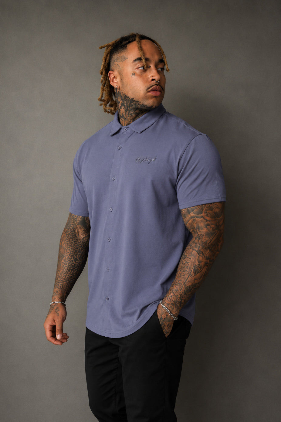 Premium Stretch Button-Up Shirt