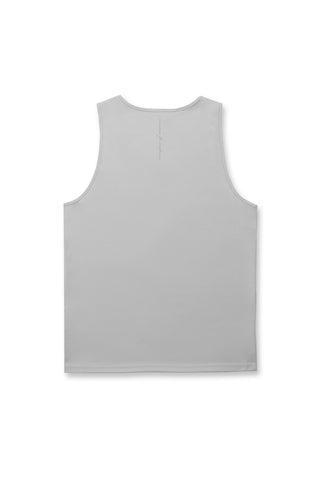 Alpha Microfiber Fast-Dry Gym Tank Top - Polar Silver