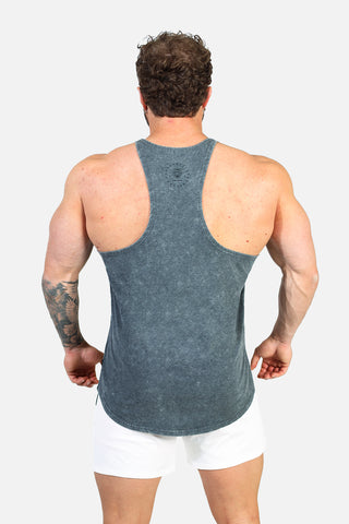 Classic Vintage Washed Racerback Stringer - Heather Gray