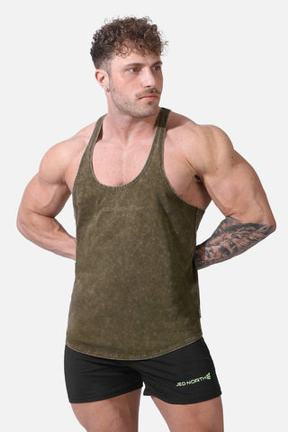 Classic Vintage Washed Racerback Stringer - Hunter Green