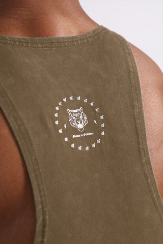 Classic Vintage Washed Racerback Stringer - Hunter Green