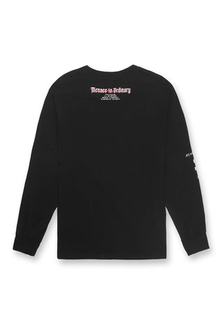 Retro Gym Long Sleeve T-Shirt - Black - Jed North
