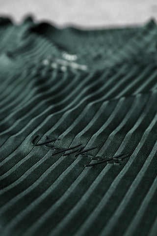 Ribbed Muscle-Fit T-Shirt - Forest Green