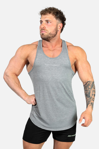 Performance Max Bodybuilding Stringer  - Heather Grey