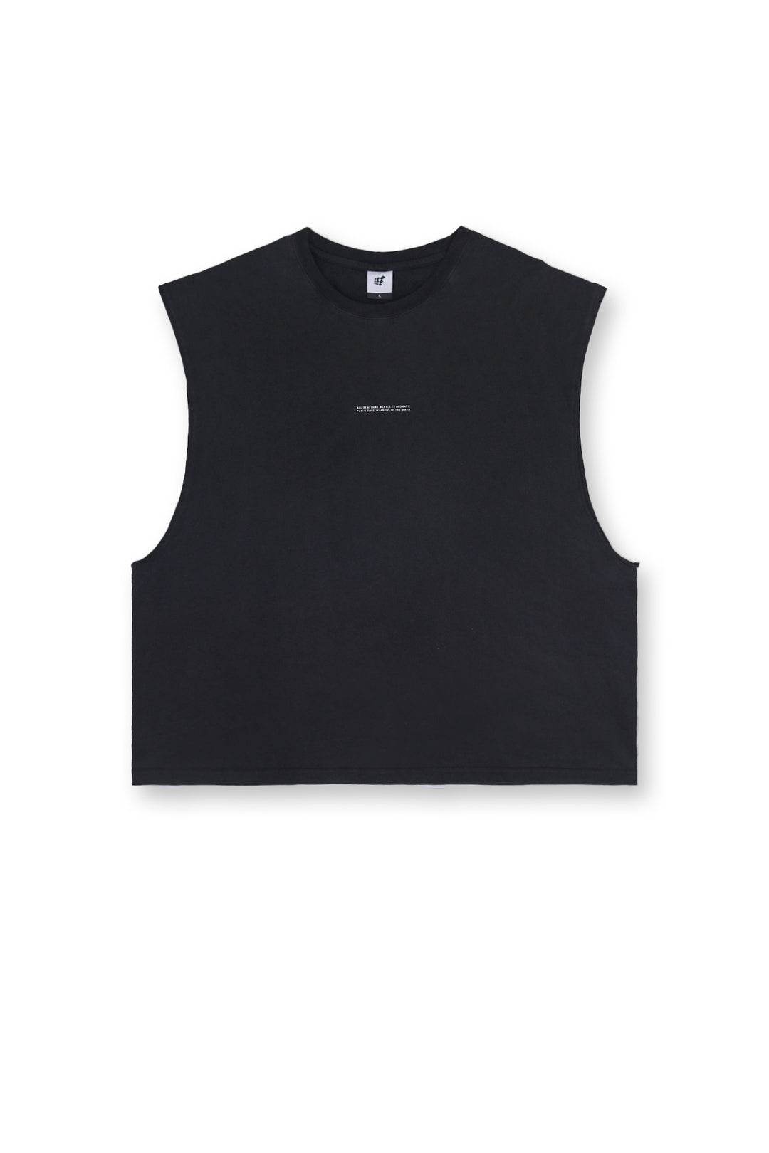 Box Cut Muscle Tee - Black