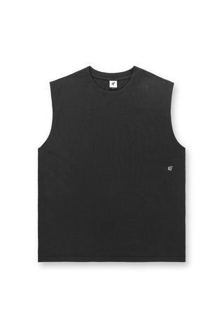 Muscle Fit Sleeveless Tank Top - Washed Black