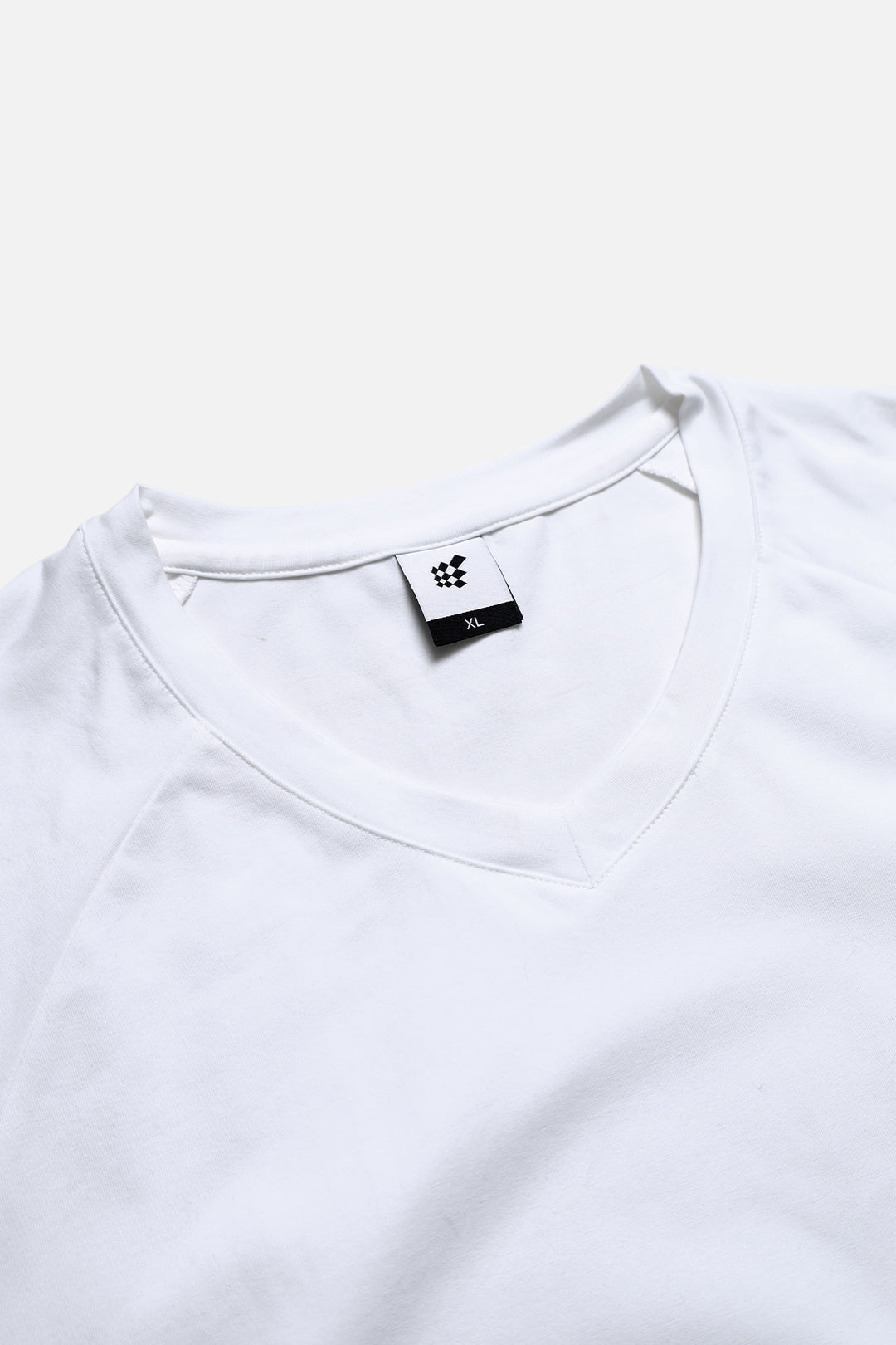 V Neck Muscle-Fit T-Shirt - White