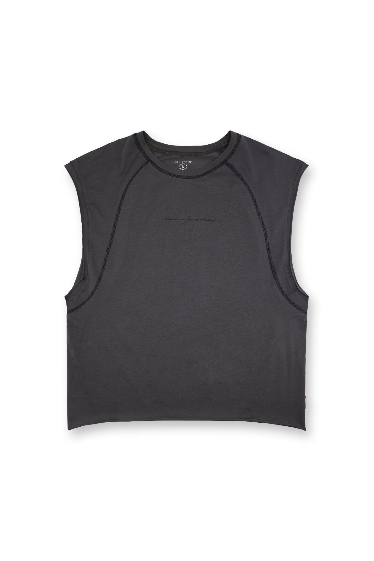 Raglan Sleeveless Tank Top - Dark Gray – Jed North