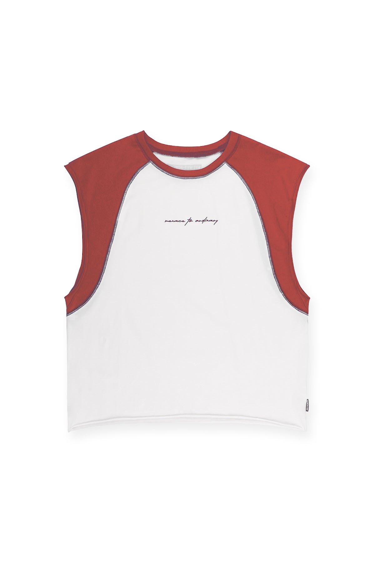 Raglan Sleeveless Tank Top - Brick Red – Jed North