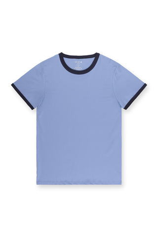 Casual Classic Ringer T-Shirt - Light Blue