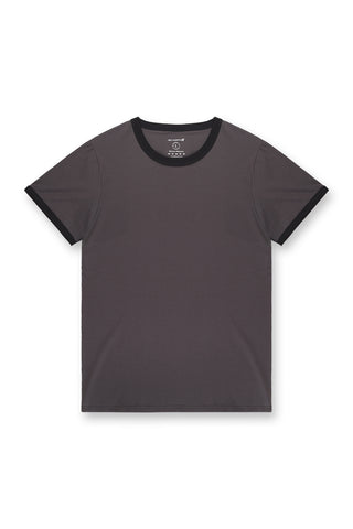 Casual Classic Ringer T-Shirt - Dark Gray