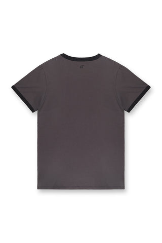 Casual Classic Ringer T-Shirt - Dark Gray