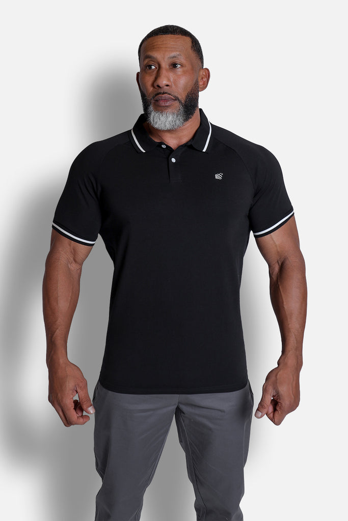 Banded Muscle-Fit Polo T-Shirt - Black – Jed North