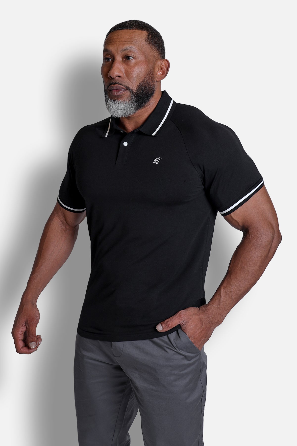 Banded Muscle-Fit Polo T-Shirt - Black – Jed North