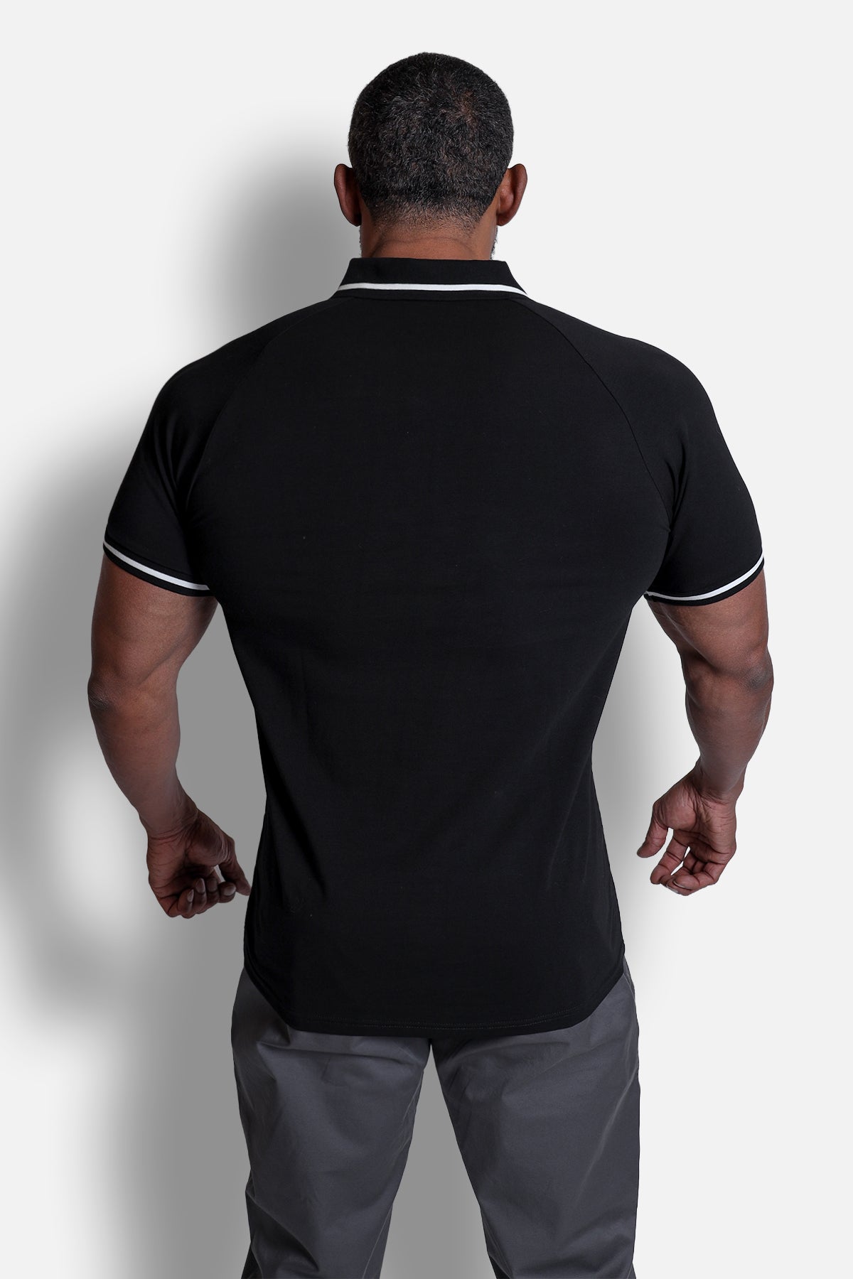 Banded Muscle-Fit Polo T-Shirt - Black – Jed North