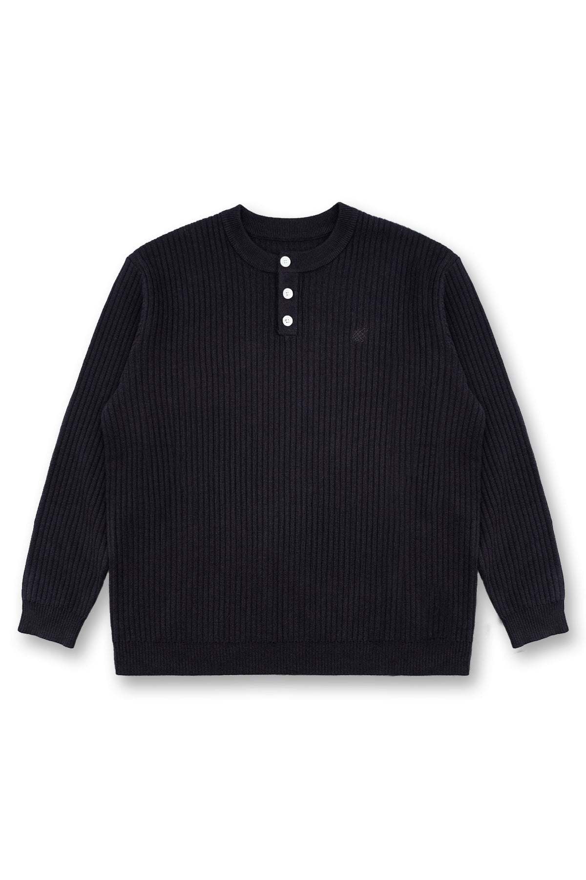 Classic Henley Sweater - Black – Jed North