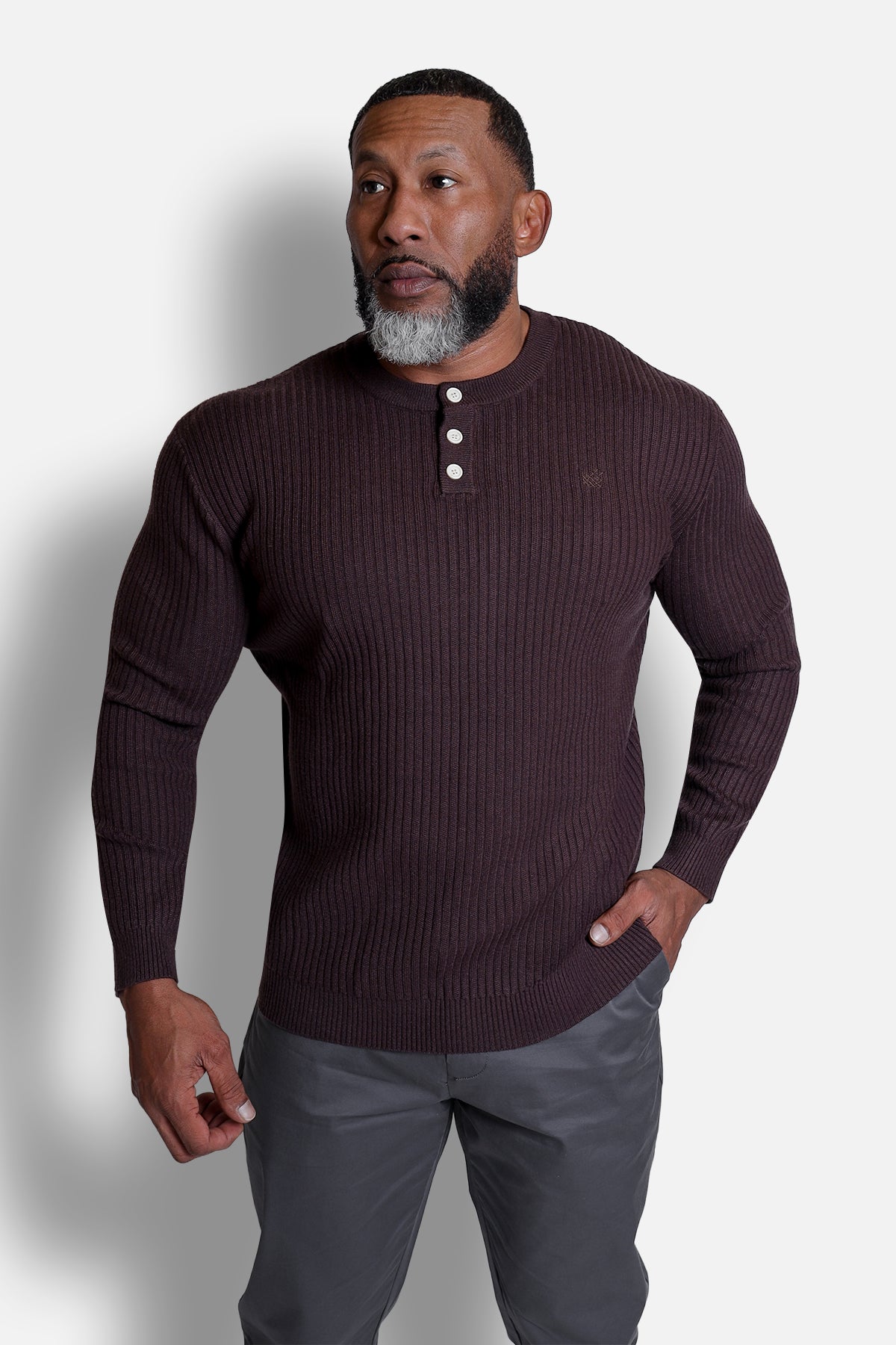 wym lidnm AZE H/S KNIT HENLEY Lサイズ　ブラウン WYM LIDNM セーター ニット AZE H/S KNIT HENLEY メンズ : ZOZOTOWN