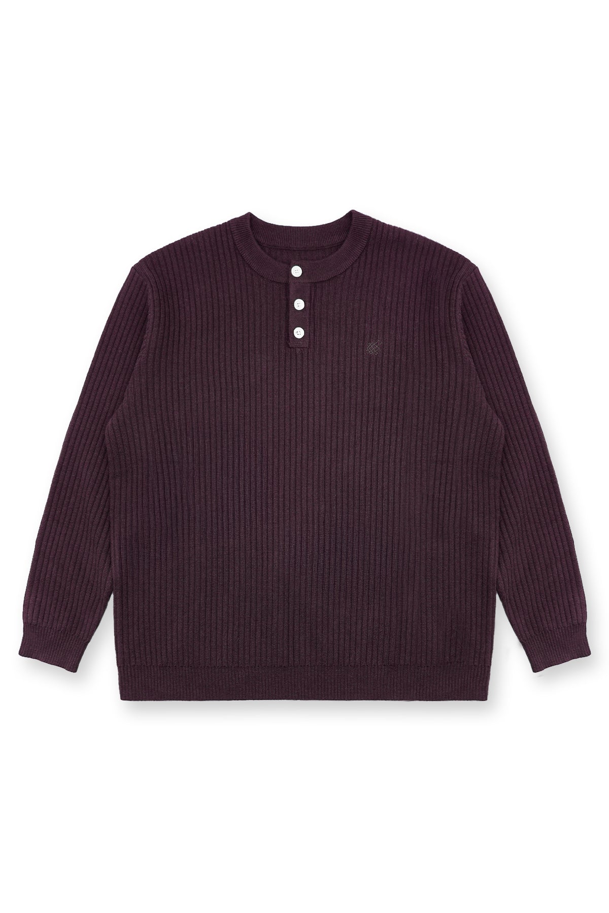 トップス MUU STUDIO Henley neck knit MUU STUDIO Henley neck knit