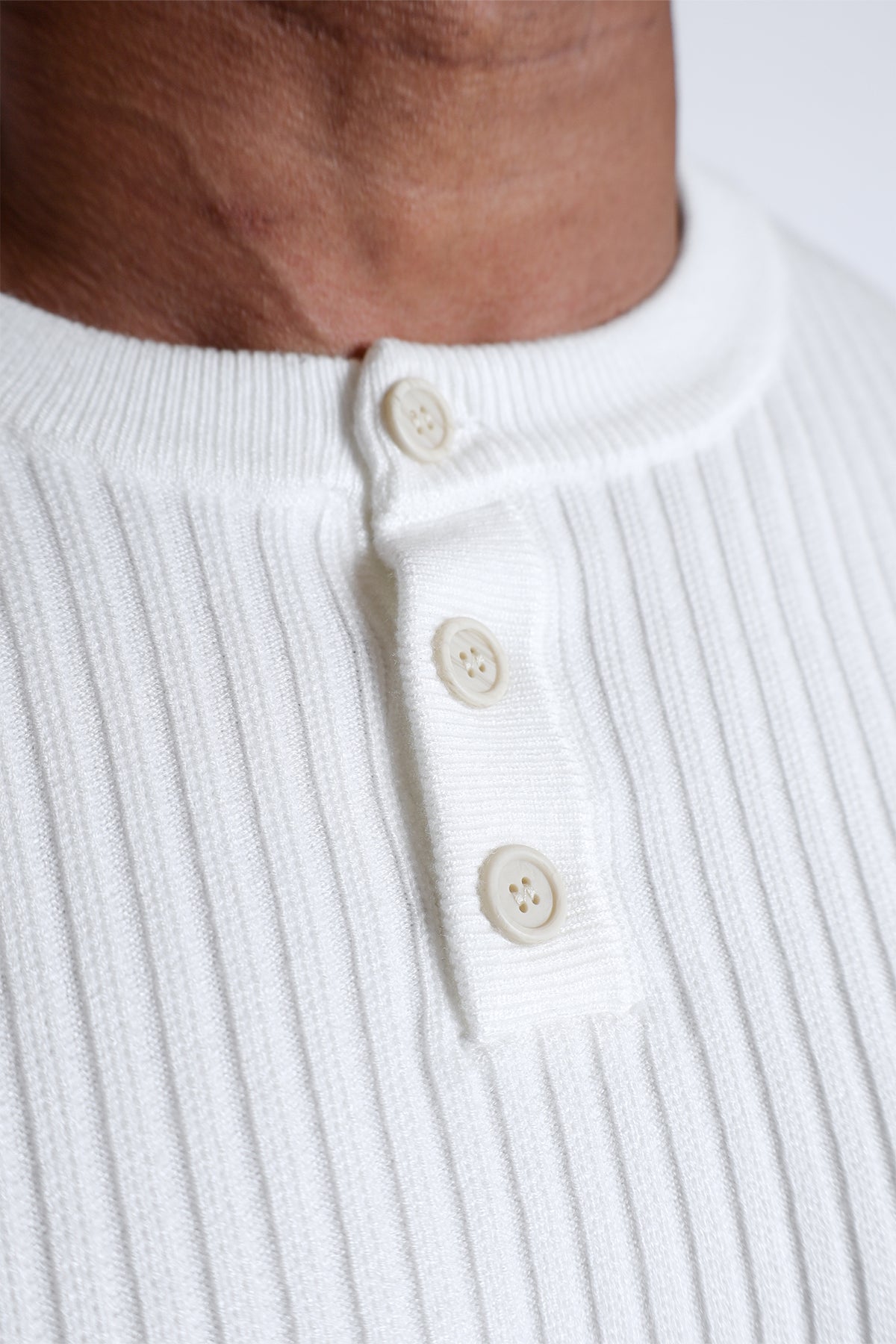 Classic Henley Sweater - Cream – Jed North