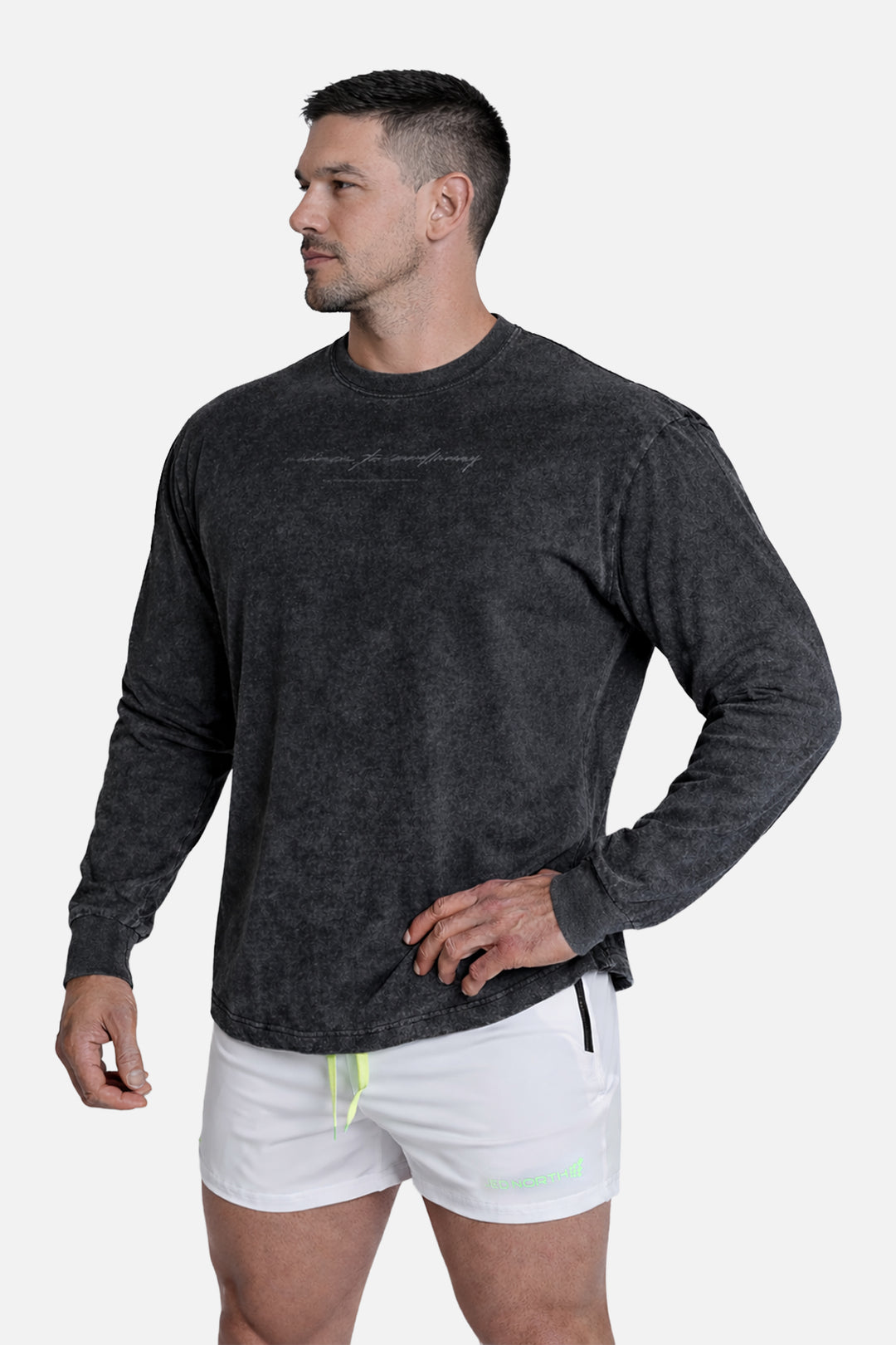 Vintage Wash Long Sleeve T-Shirt - Black