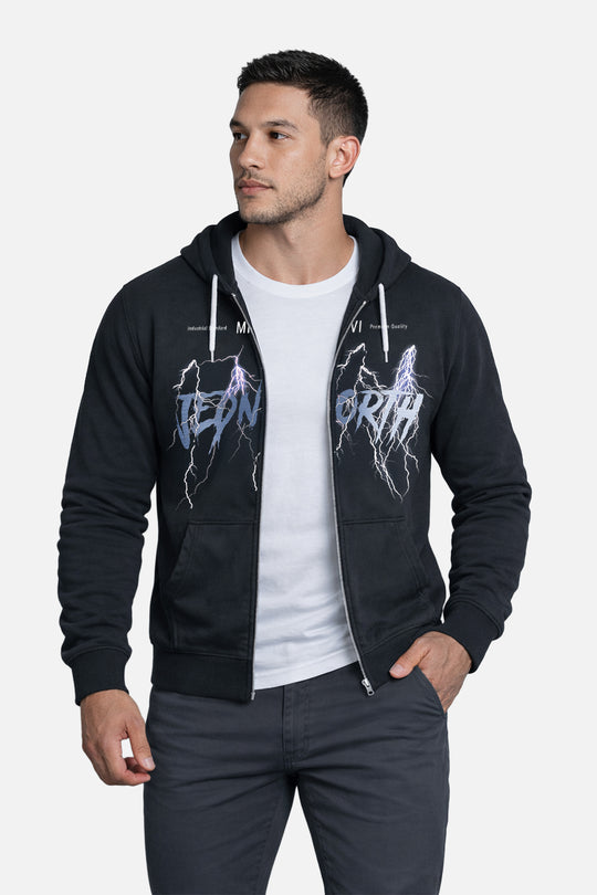 Limited Edition Zip-Up Hoodie - Lightning Black