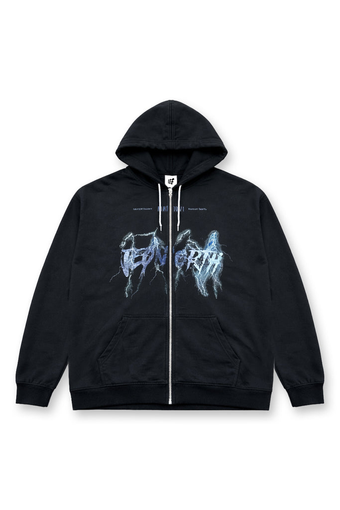 Limited Edition Zip-Up Hoodie - Lightning Black – Jed North