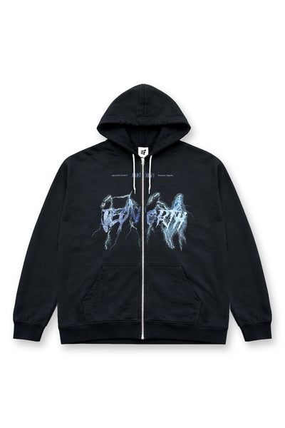 Limited Edition Zip-Up Hoodie - Lightning Black – Jed North
