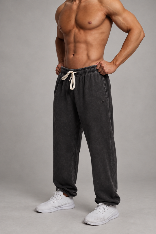 Relaxed Balloon Joggers - Washed Charcoal