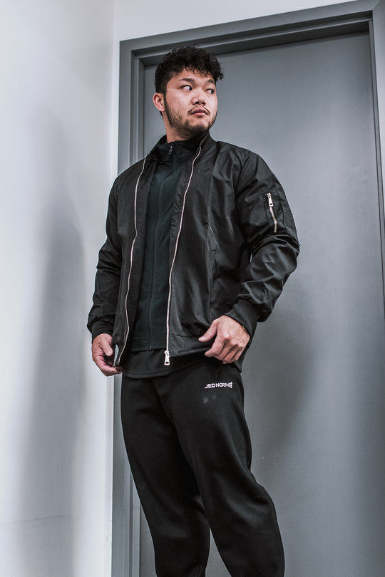 Northbound Water Resistant Bomber Jacket - Black