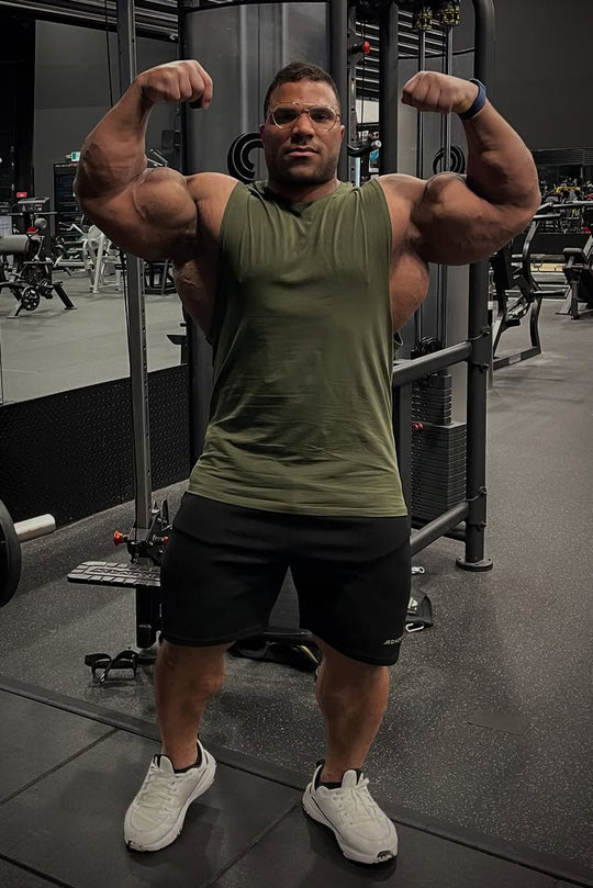 Apollo Men's Sleeveless Training Tee - Olive