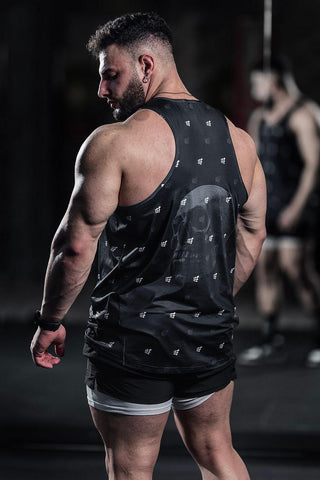 Graphic Muscle Tank Top -  Skull Logo