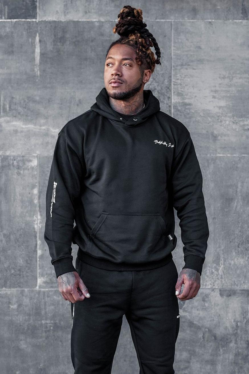 All Or Nothing French Terry Pullover Hoodie - Black - Jed North