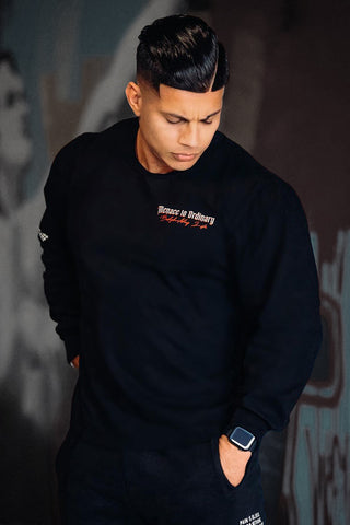Retro Gym Long Sleeve T-Shirt - Black