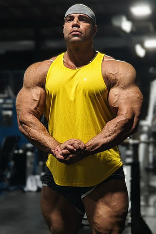 Fast-Dry Bodybuilding Workout Stringer - Yellow