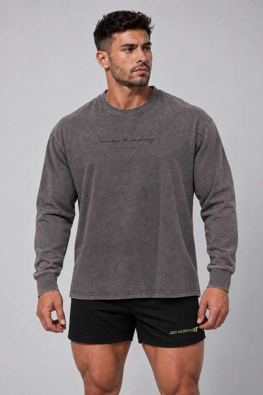 Vintage Wash Long Sleeve T-Shirt - Storm Gray