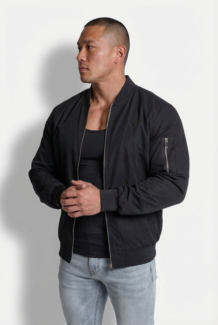 Men's Premium Bomber Jacket - Black – Jed North