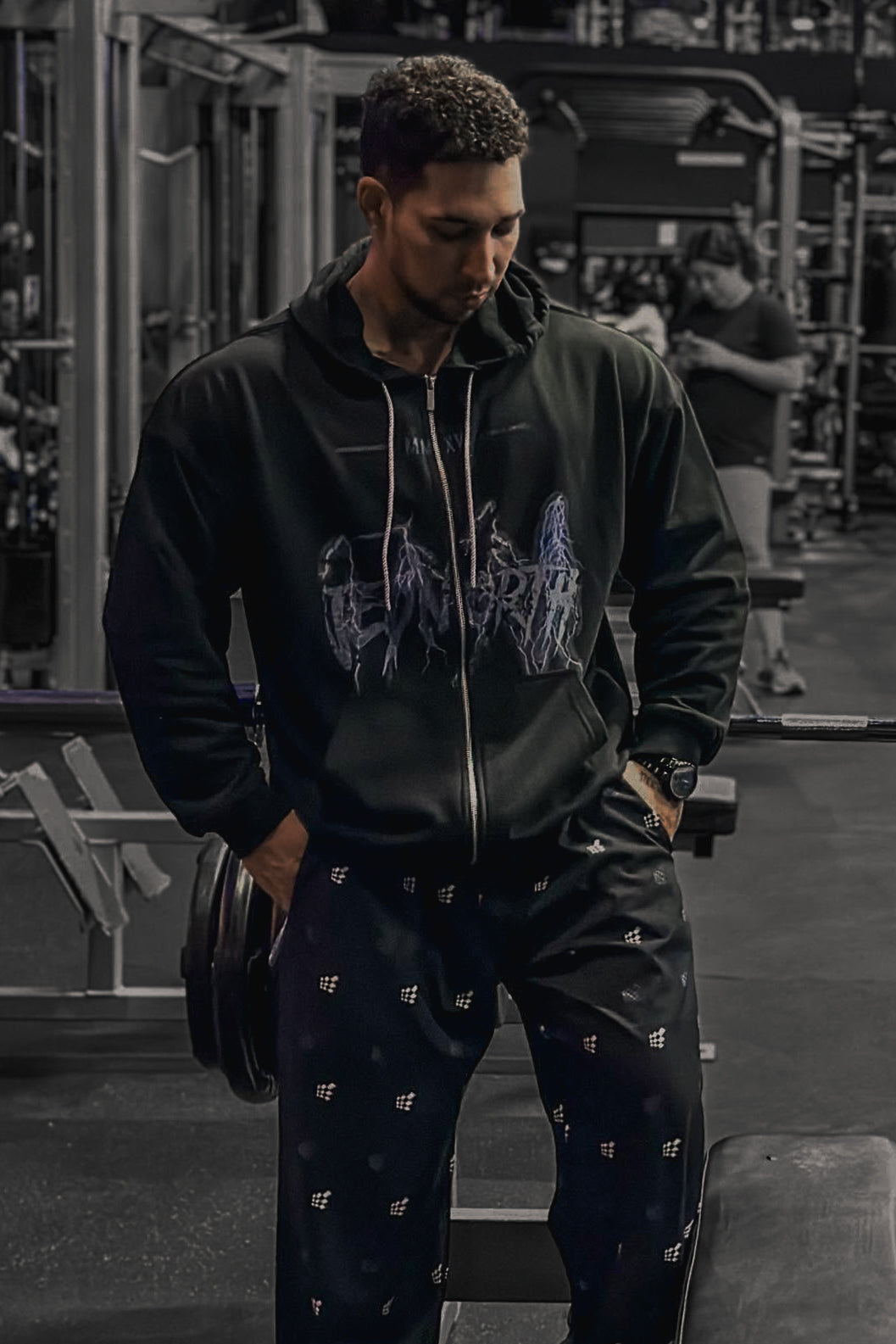 Limited Edition Zip-Up Hoodie - Lightning Black – Jed North