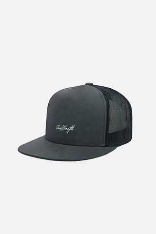 Snap Back Mesh Ball Cap - Charcoal Gray