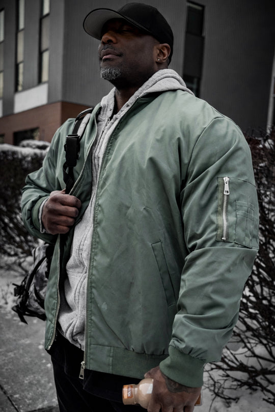 Northbound Water Resistant Bomber Jacket - Olive