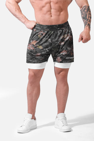Pro 2-in-1 Active 7" Training Shorts - Leaf Camo