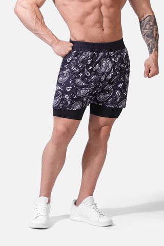 Pro 2-in-1 Active 7" Training Shorts - Paisley