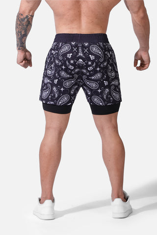 Pro 2-in-1 Active 7" Training Shorts - Paisley
