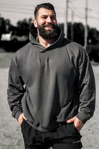 Essentials Relaxed Hoodie - Dark Gray