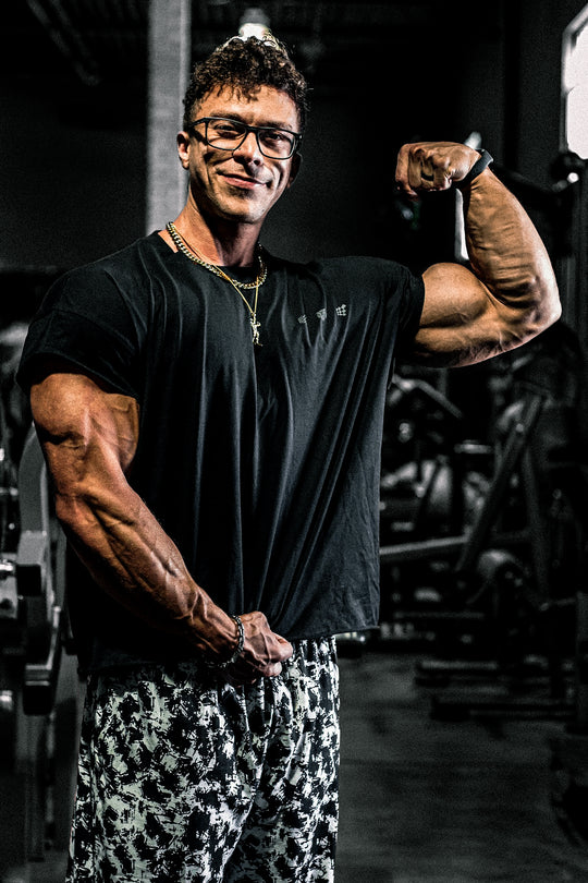 Oversized Raw-Cut Cropped Tee - Black