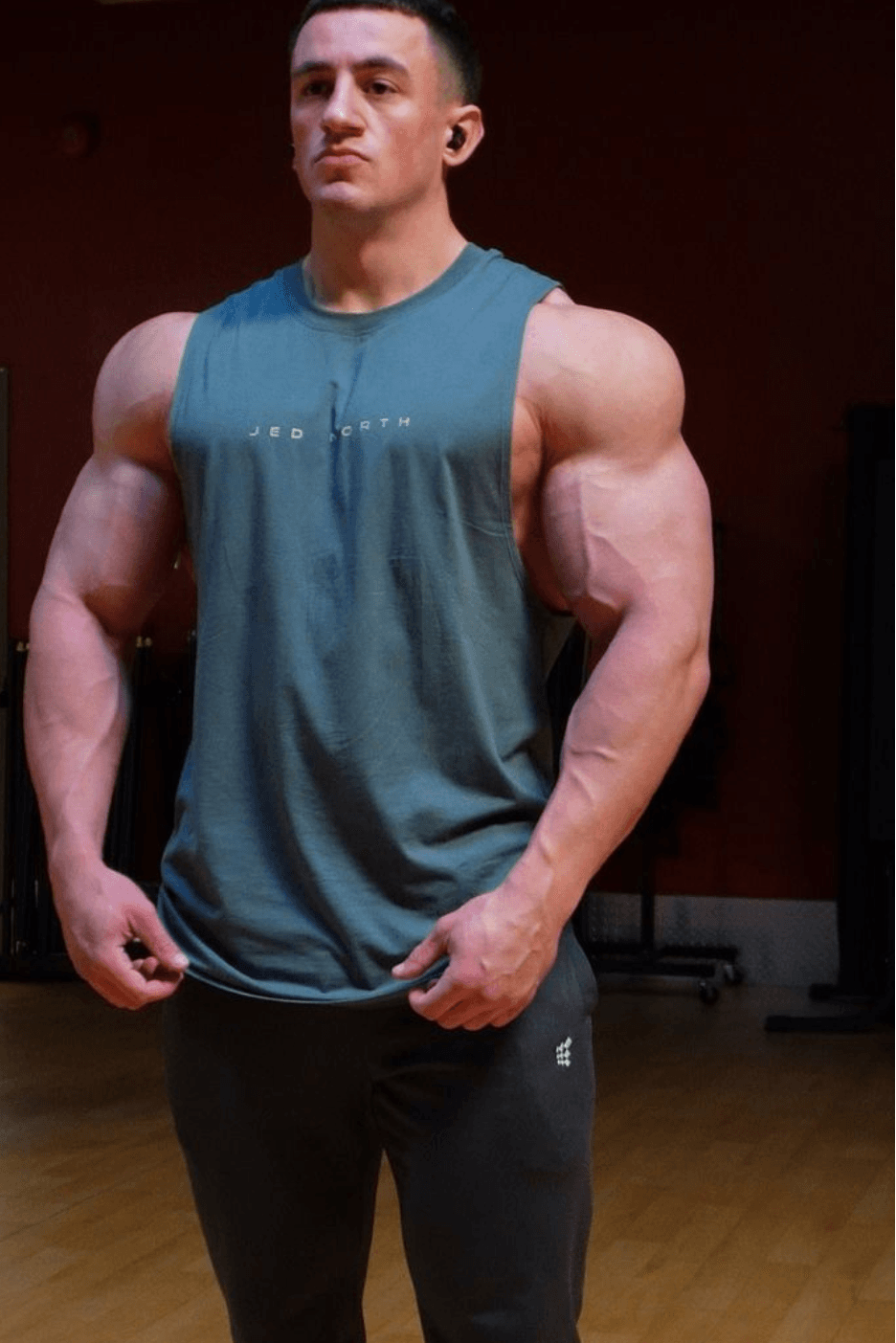 Apollo Men's Sleeveless Training Tee - Stone Blue