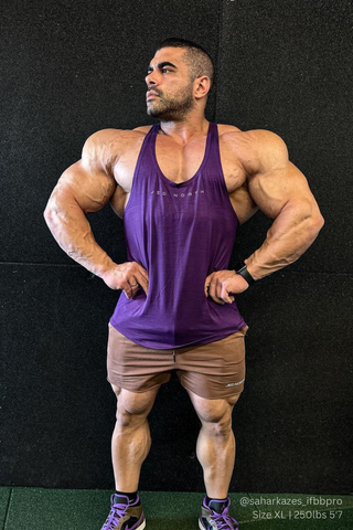 Classic Bodybuilding Racerback Stringer - Violet