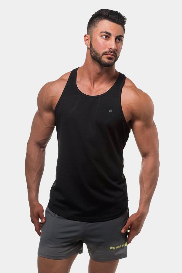 Fast-Dry Bodybuilding Workout Stringer - Black – Jed North