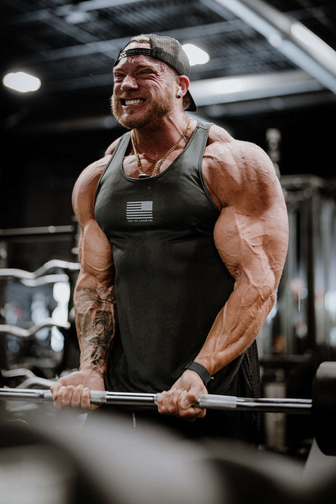 Fast-Dry Bodybuilding Workout Stringer - US of A